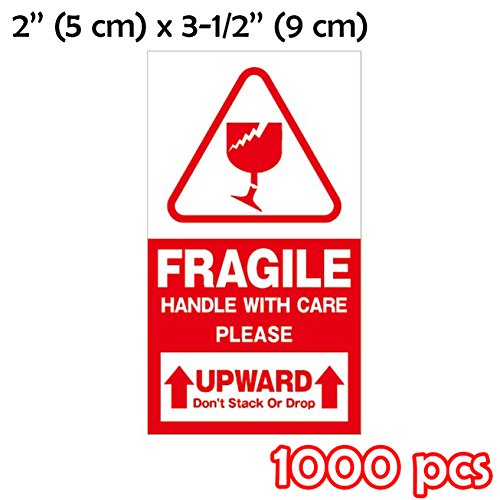 Large Fragile Handle with Care Keep Dry Upward Do Not Trample Shipping Box Warning Stickers Label (STK-03 1000pcs)