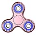 The Anti-Anxiety 360 Spinner Helps Focusing Fidget Toy [3D Figit] Tri-Spinner EDC Focus Toy for Kids & Adults - Best Stress Reducer Relieves ADHD Anxiety Boredom Metal Bearing (Pink)