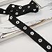4mm Eyelet Twill Tape Trim by 2-Yards, Black/Silver, TR-11160
