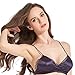 Bralette Smooth Bra Silk Sleep Bra Lace Everyday Bra Wireless Deep V Neck T-shirt Bra 3Pack
