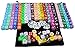 Vivorr Premium Dice Set of 200 Pieces, 20 Colors, 10 of Each Color, 16mm, D6, c/w Velvet Carry Bag/Pouch, Perfect for: Tenzi, Farkle, Yahtzee, Bunco, Board Games, Casino or Teaching Math. Ideal Gift