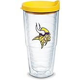 Tervis NFL Minnesota Vikings - Primary Logo Made in USA Double Walled Insulated Tumbler Travel Cup Keeps Drinks Cold & Hot, 24oz, Classic