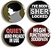 4 x Sherlock Holmes Buttons Pins (Size is 1inch Diameter) BC