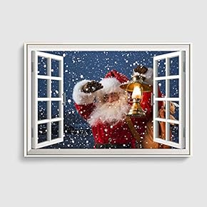 SIGNFORD Framed Canvas Home Artwork Decoration Merry Christmas...