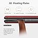 Hair Straightening Flat Iron for Straightens and Curls Hair, Straightener with 1 Inch Floating Plates, Flat Iron with Temperature Adjustment Button LED Digital Display and Auto Shut Off Redthumb 4