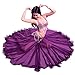 ROYAL SMEELA Chiffon Belly Dance Skirt for Women Belly Dancing Costume Outfit Tribal Maxi Full Skirts Solid Color Skirt Voile