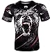 Venum Grizzli Rashguard - Short Sleeves - Black/White-M, Medium