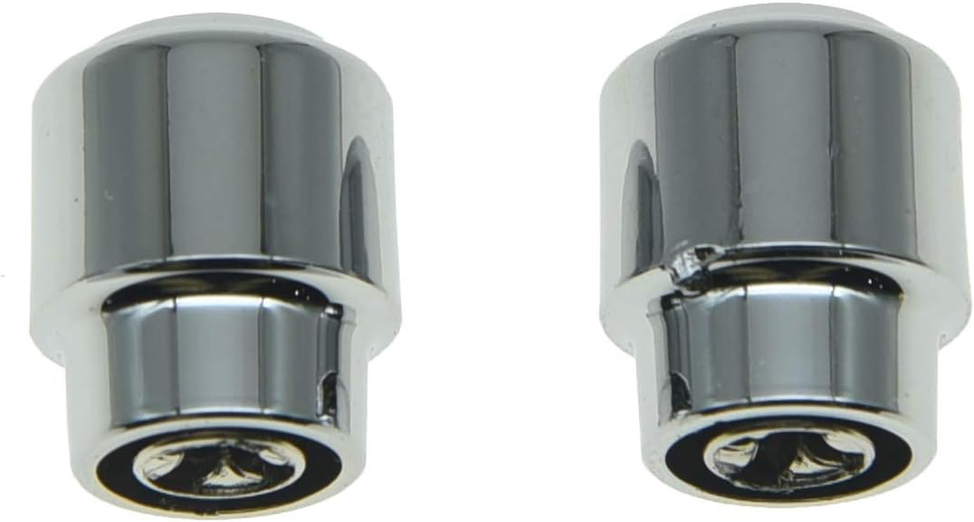 KAISH Pack of 2 Plastic Chrome Guitar Barrel Switch Tip 3 Way Pickup Selector Switch Knobs for U.S.or Import Tele/Telecaster