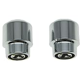 KAISH Pack of 2 Plastic Chrome Guitar Barrel Switch Tip 3 Way Pickup Selector Switch Knobs for U.S.or Import Tele/Telecaster