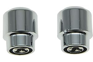 KAISH Pack of 2 Plastic Chrome Guitar Barrel Switch Tip 3 Way Pickup Selector Switch Knobs for U.S.or Import Tele/Telecaster