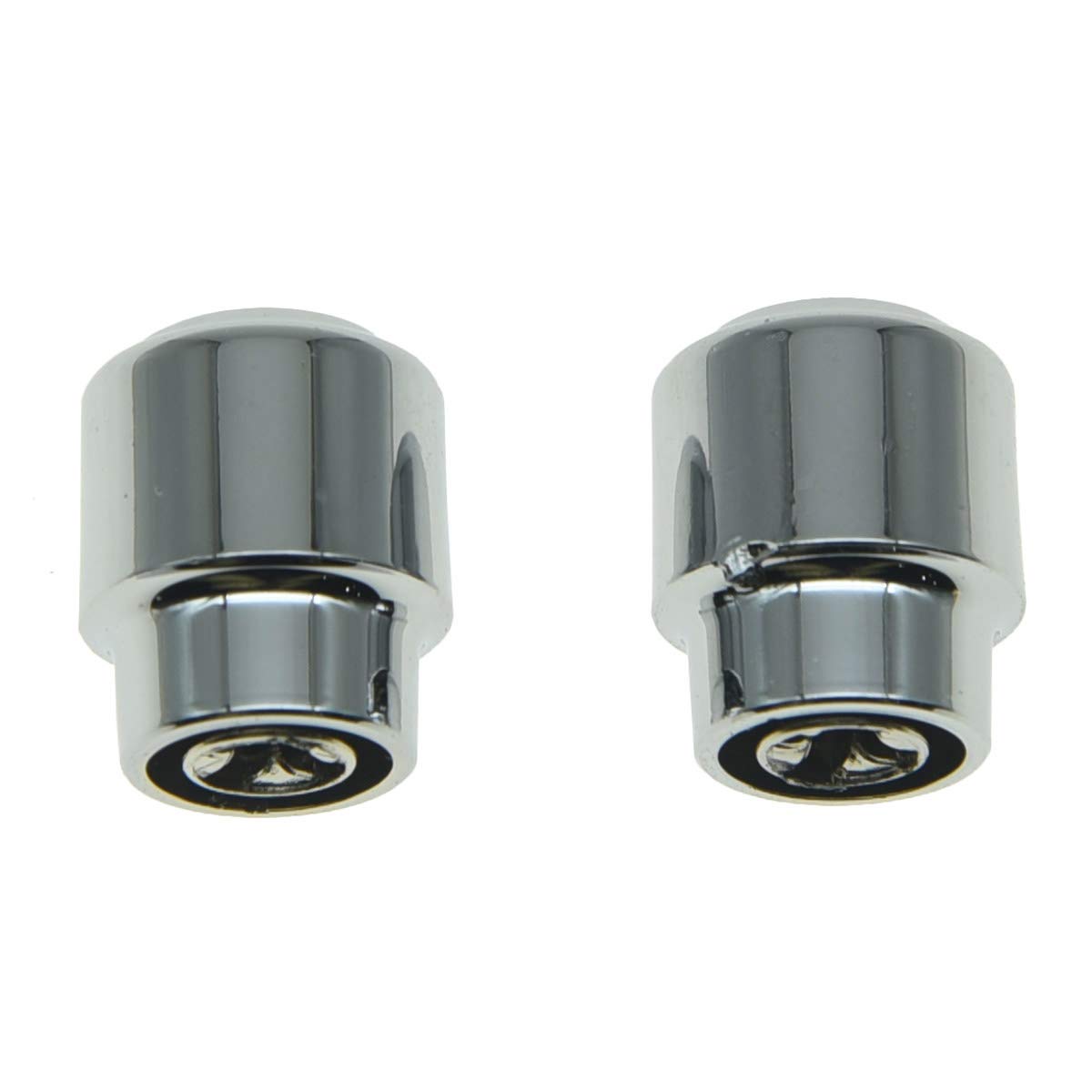 KAISH Pack of 2 Plastic Chrome Guitar Barrel Switch Tip 3 Way Pickup Selector Switch Knobs for U.S.or Import Tele/Telecaster