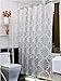 Ufatansy 36 Inch Width by 72 Inch Length European Shower Curtain PEVA Eco-Friendly PVC-Free Bathroom Curtain Waterproof and Stain Resistant, Durable Bath Curtain Liner with Hooks, Silver Grey New