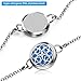 Aromatherapy Essential Oil Diffuser Bracelet Jewelry Birthday Gifts for Women Stainless Steel Adjustable Diffuser Locket Bracelets for Women with 8 Colors Pads Perfect for Jewelry Gift Set for Women