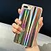 Keklle iPhone 8/7 Case, Rave Psychedelic Holographic Cool Sparkle Bling Glitter Shiny Rainbow Designer Cover With Laser Pattern, [Extra Thin Soft TPU Protective Case] for iPhone 8/7 (Rainbow)