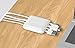 Cord Dock Cable Management for Power Cords and Charging Accessory Cables (White)