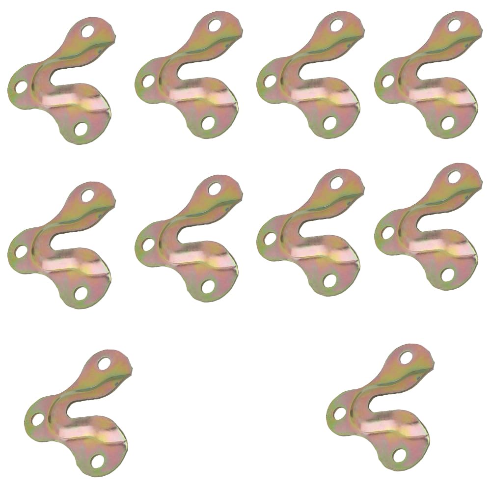 Picture Hanging Plates, 10 Pcs Heavy Duty Keyhole Hanging Plates Fasteners, Frame Hanging Fixing Plates for Photo Frame Mirror