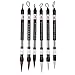 FTVOGUE 6 Pcs/Set Water Brush Pen, Piston Water Color Brush Chinese Japanese Calligraphy Pen for Beginner Painting Reusable Brush Drawing Pen