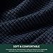 CHUN YI Stretch Chair Sofa Slipcover 1 Piece Couch Cover, 1 Seater Settee Coat Soft with Elastic Bottom, Checks Spandex Jacquard Fabric,Small,Dark Blue/Navy