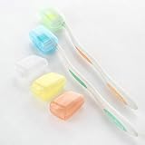 NICEMOVIC 5 Portable Toothbrush Head Covers Travel Protective Cases view 3