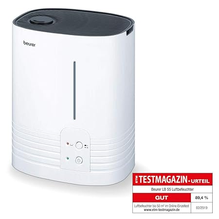 Beurer LB 55 Luftbefeuchter / Verdampfer für mehr Luftfeuchtigkeit / besonders hygienisch durch Warmwasser-Verdampfungstechno