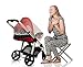 Premium 2 Pack Baby Mosquito NET for Strollers, Carriers, Car Seats Cover,Cradles, beds. Fits Most PacknPlays, Cribs, Bassinets & Playpens,Portable & Durable,Insect mesh Netting (White)