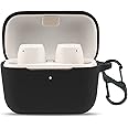 LEFXMOPHY Case Cover Replacement for Sennheiser CX/CX 400BT True Wireless Earbuds, Silicone Protective Sleeve Skin (Black)