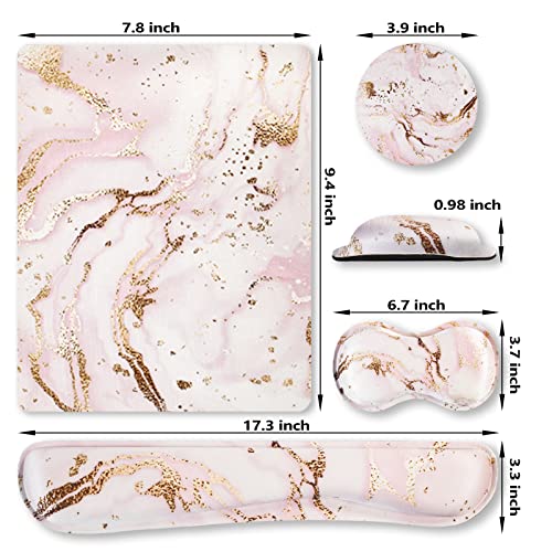 ArtSo Keyboard Wrist Rest and Mouse Pad with Wrist Support Set