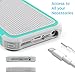iPhone SE Case, iPhone 5 Case, MoMoCity Durable TPU Protection Case Silicone Ultra Thin Shockproof Phone Cover for iPhone5/5s/SE Gray-Mint Green