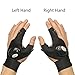 ThxToms LED Flashlight Glove for Repairing and Working in Darkness Places, Fishing, Camping, Hiking, Right Hand Medium