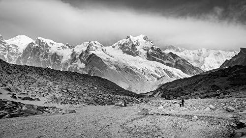 To the peak. Landscape Photo of the Himalayas. Black and White Photographic Print. Mountain Photography. Wall Art - Adventure