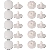 Croc Replacement Rivets, 10pcs Clog Garden Shoe Repair Rivets Compatible for Crocs-Styled Shoes Strap Button Replacement(White) One Size
