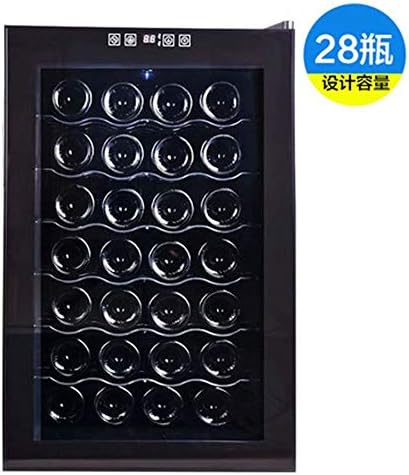 ワインクーラー 自立型カウンター下冷蔵庫キャビネット 28ボトル容量 温度調節可能なワイン
