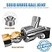 Handheld Shower Head, WASSERN 5.2'' High Pressure 6 Setting 81 Jets Rainfall Massage Water Saving Trickle Pause Extra Long 80'' Stainless Steel Hose Angle Adjustable Brass Ball Joint Bracket Chrome