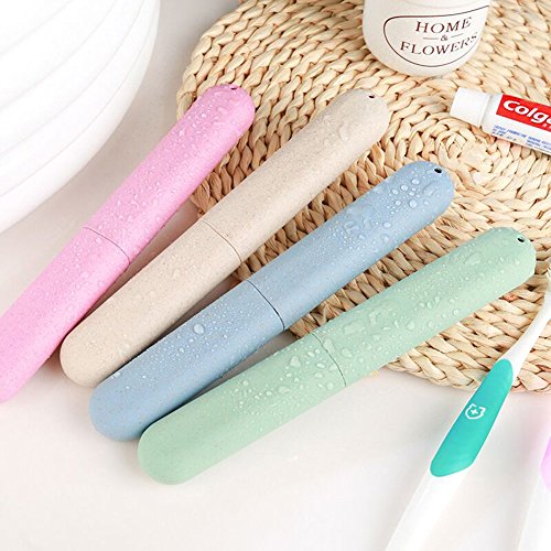 4 Packs Travel Toothbrush Case, Portable Toothbrush Storage Box Toothbrushes Holder for Travel, Camping, School