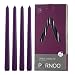 Light In The Dark Purple Taper Candles - Set of 14 Dripless Candles - 10 inch Tall, 3/4 inch Thick - 7.5 Hour Clean Burning primary