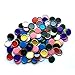 RUTICH 100 PCS Flat Decorative Bottle Cap Craft Bottle Stickers Double Sideds Printed for Hair Bows, DIY Pendants or Craft ScraPbooks,Mixed Colors(10 Colors)