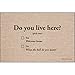 High Cotton Do You Live Here Doormat