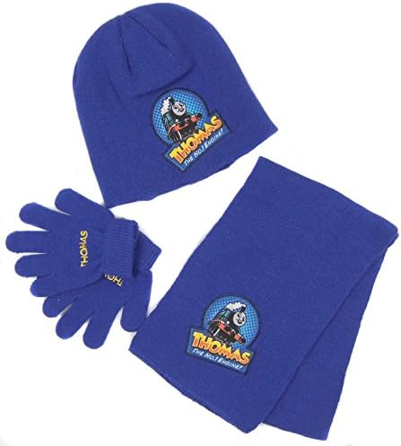 Thomas the Tank Hat Scarf Gloves Set Age 1-6 Years