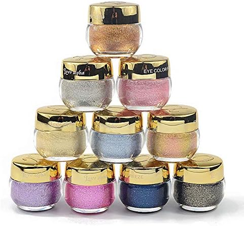 MAYFLY 15 Colors Pearlescent Eye Shadow Cream Shimmer Highlighter Waterproof Single-Color Eyeshadow