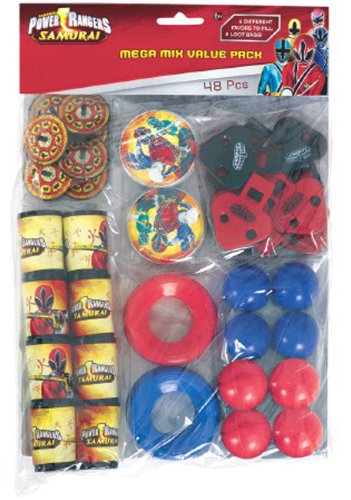 Power Rangers Samurai Party Favor Value Pack (Multi-colored) Party Accessory, Health Care Stuffs