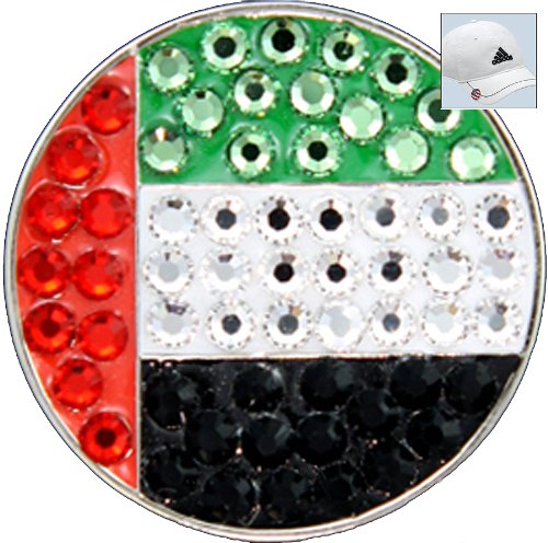Bella Crystal Golf Ball Marker &amp; Hat Clip - Countries Collection - UAE