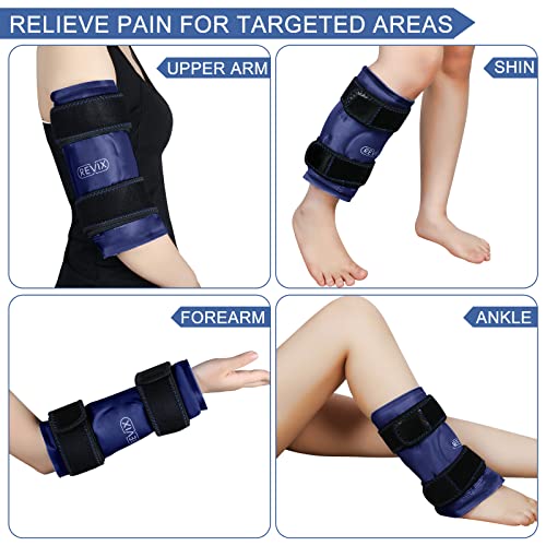REVIX Reusable Knee Ice Pack for Injury, Gel Ice Pack Wrap with Cold