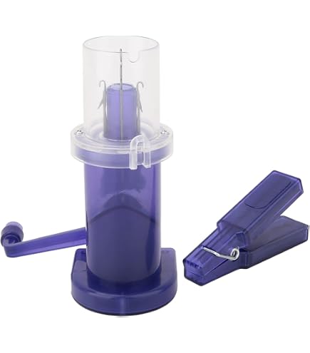 Lot De 3 Petits Moulins à Tricoter Prym - Violet, Avec Manivelle Et Contrepoids