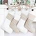 LUBOT Christmas Stockings(20inch) Plaid/Rustic/Farmhouse/Country Fireplace Hanging Canvas Handmade Xmas Stockings Decorations for Family Holiday Season Decor Fresh