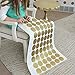 Yanqiao Gold Wall Decal Dots Easy Peel & Stick and Safe on Walls Paint Removable Vinyl Polka Dot Decor Round Circle Art Glitter Sayings Sticker Large Paper Sheet Set for Nursery Room