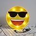 DELICORE Marquee Emoji Sign Funny LED Table Lamps Night Lights for Children Kids Bedroom Wall Decor Battery Operated & USB Charging (Sunglasses)