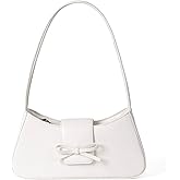 GETERUUV Shoulder Bags for Women Coquette Bow Purse Y2k Bag Small Cute Purses Mini Hobo Handbag Faux Leather Shoulder Purse
