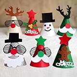 Christmas Party Hats, 7 Pack Birthday Party Hats Santa Claus Hat Hilarious Santa