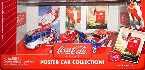 Johnny Lightning Coca-Cola Poster Diecast Car Set 1:64 Scale