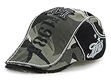 YCHY Cotton Flat Cap Duckbill Hat Newsboy Ivy Irish Cabbie Scally Cap